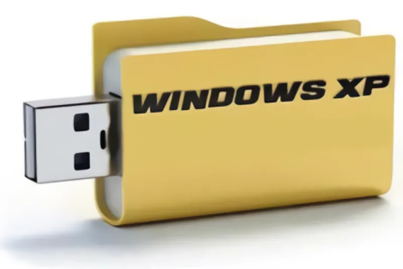 Windows XP installed from a USB flash drive